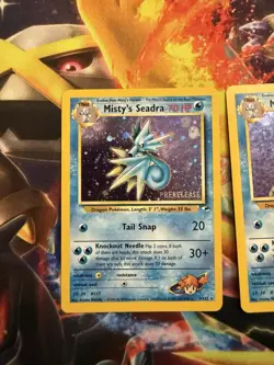 Pokemon MISTY'S SEADRA #9/132 Gym Heroes Unlimited League Prerelease Promo 4x - Image 2