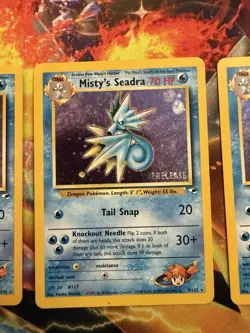 Pokemon MISTY'S SEADRA #9/132 Gym Heroes Unlimited League Prerelease Promo 4x - Image 3