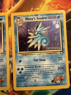 Pokemon MISTY'S SEADRA #9/132 Gym Heroes Unlimited League Prerelease Promo 4x - Image 5