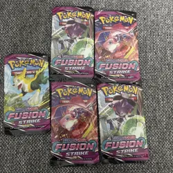 Pokemon TCG: Fusion Strike Booster Packs - x 5 SEALED - Image 4