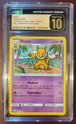CGC 10 PRISTINE Pokemon CLB CLASSIC BLASTOISE & SUICUNE ex DECK HYPNO #012 - Image 1