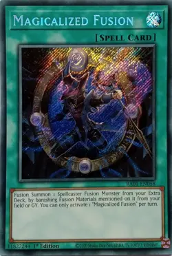 RA01-EN058 MAGICALIZED FUSION SECRET RARE 1ST EDITION YuGiOh CARD - Image 1