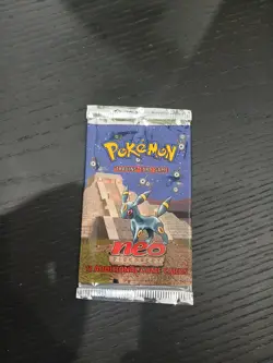 Pokemon Sealed Neo Discovery Booster Pack Umbreon Art - EMPTY - Image 1