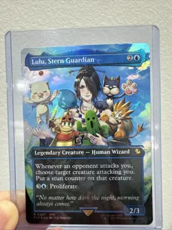 NM Lulu, Stern Guardian (Chocobo Track Foil) BORDERLESS MTG FINAL FANTASY - Image 1