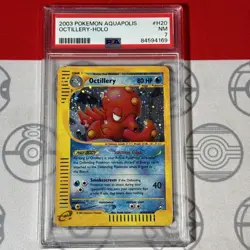 PSA 8 Octillery Holo #H20/H32 2003 Pokemon Aquapolis Card 4169 - Image 1