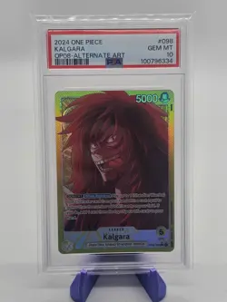 Kalgara OP08-098 Leader Alt Art One Piece Card PSA 10 Two Legends English - Image 1