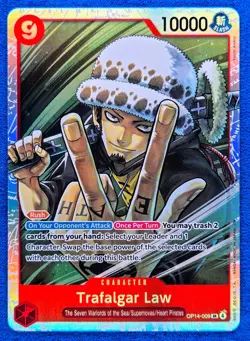 Trafalgar Law OP14-009 SR | NM | The Azure Sea's Seven | One Piece TCG | English - Image 1