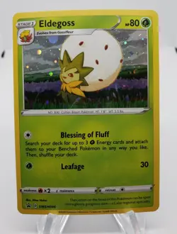 Eldegoss SWSH046 Holo Black Star Champions Path Promo Pokemon NM - Image 1
