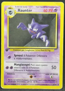 POKEMON~HAUNTER~29/102~NONCOMUNE~SET BASE~1A EDIZIONE~ITALIANO~PL/PR - Image 1