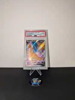 Pokemon TCG SWSH050 Charizard v Black Star Promo PSA 10 - Image 1