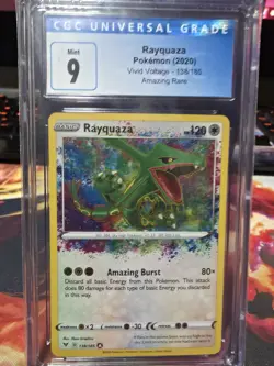 Pokemon Vivid Voltage Rayquaza Amazing Rare 138/185 CGC 9 MINT - Image 1