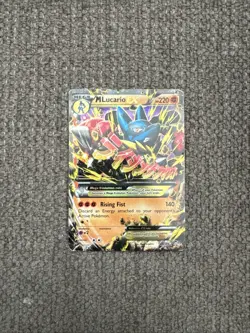 Pokemon M Lucario EX Full Art Ultra Rare Mega Holo Card Furious Fists 55/111 MP - Image 1