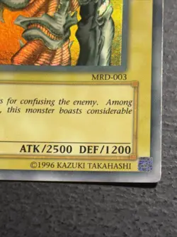 Summoned Skull Faded Ink MRD-003 Original Print Ultra Rare Yu-Gi-Oh Card MP - Image 4