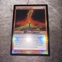 Seething Song FOIL FRENCH Signed - Mirrodin - MTG Magic the Gathering - LP - Image 1