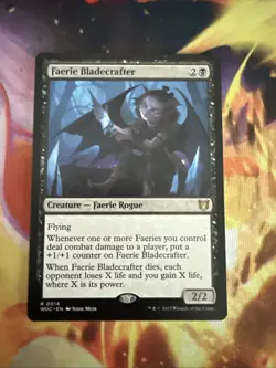 1x Faerie Bladecrafter - NM - Wilds of Eldraine Commander - Image 1