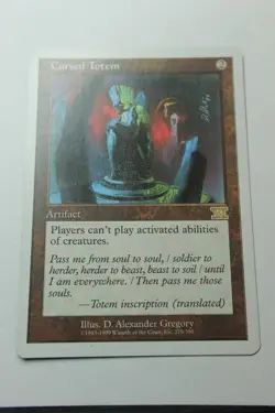 MTG Cursed Totem x1- -Classic Sixth Edition-Lightly Played - Image 1