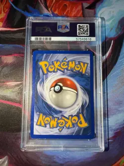 2002 POKEMON LEGENDARY COLLECTION #35 RHYDON-REVERSE FOIL PSA 7 - Image 2