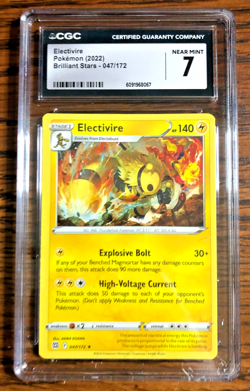 Electivire Regular Rare #047 - CGC NEAR MINT 7 - Brilliant Stars - Pokemon TCG - Image 1