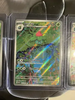 Pokemon TCG 151 Bulbasaur, 151 Ivysaur And 151 Venusaur EX Trio. - Image 3