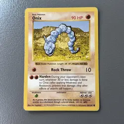 Pokemon Onix Shadowless Base set 56/102 Vintage 1999 WOTC - Image 1
