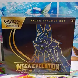 Pokemon Mega Evolution Elite Trainer Box Lucario & Riolu English Factory sealed - Image 1