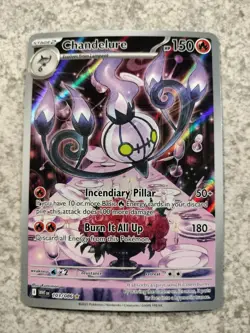 POKEMON WHITE FLARE IR CHANDELURE ILLUSTRATION RARE FULL ART 103/086 - Image 1