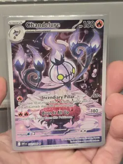 Pokemon White Flare Chandelure IR 103/086 Illustration Rare - Image 1