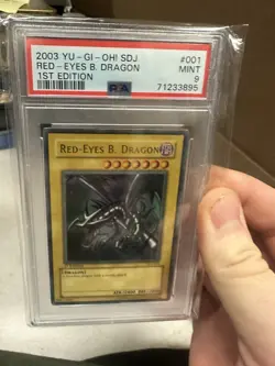 PSA 9 - SDJ-001 - 1st Edition - Ultra Rare - Red-Eyes B. Dragon - 2003 Yu-Gi-Oh! - Image 1