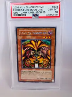 Yugioh PSA 10 Exodia The Forbidden One DDS-003 Prismatic Secret Rare - Image 1