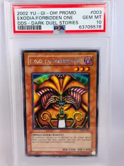 Yugioh PSA 10 Exodia The Forbidden One DDS-003 Prismatic Secret Rare - Image 2