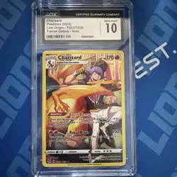 CGC 10 GEM MINT!!! Charizard TG03/TG30 Lost Origin Trainer Gallery Holo - Image 1