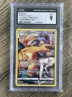 Pokemon Lost Origin Charizard Full Art TG03/TG30 PSA CGC 9 MINT - Image 1