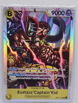 Eustass"Captain"Kid OP10-112 SR ONE PIECE Tcg Card Game NM YELLOW Reprint - Image 1