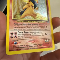 Pokemon TCG Typhlosion Neo Genesis Holo Card 17/111 Unlimited Rare - Image 5