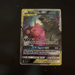 Pokemon 2019 Mega Sableye Tyranitar Tag Team GX 126/236 Holo Card Unified Minds - Image 1