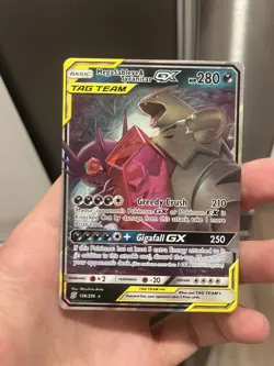Pokemon 2019 Mega Sableye Tyranitar Tag Team GX 126/236 Holo Card Unified Minds - Image 1