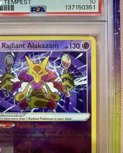 Pokemon TCG Radiant Alakazam Card 2022 #059/195 PSA 10 - Image 3