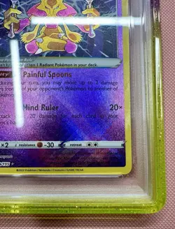 Pokemon TCG Radiant Alakazam Card 2022 #059/195 PSA 10 - Image 5