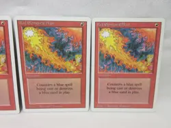 RED ELEMENTAL BLAST X3 MAGIC THE GATHERING REVISED VINTAGE MTG TRADING CARD #198 - Image 4