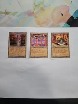 MTG - Urza's Land Set Of 3 Cards 1997 - Image 1
