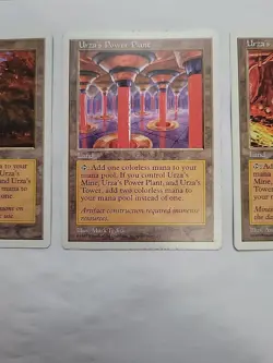 MTG - Urza's Land Set Of 3 Cards 1997 - Image 3