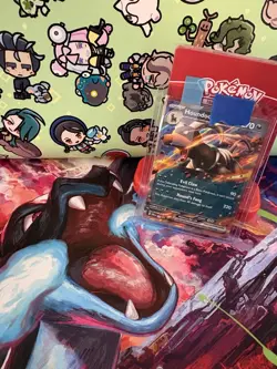 Pokemon Houndoom EX 103 Scarlet & Violet Promo Cards Holo NM - Image 1