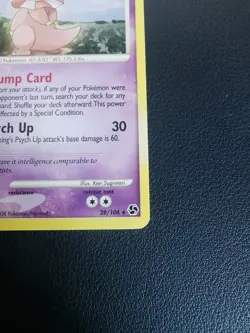 Pokemon Card Slowking 28/106 D&P Great Encounters Non-Holo Rare - Image 5