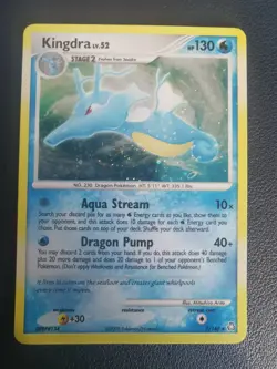 Pokemon Card Kingdra 7/146 D&P Legends Awakened Holo Rare - Image 1