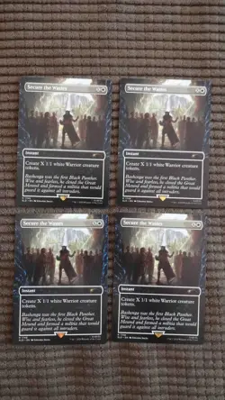 Magic: the Gathering / MtG Black Panther Secure the Wastes x4 Secret Lair - Image 1