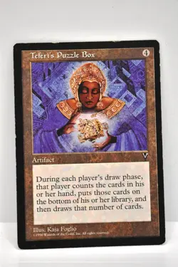MAGIC THE GATHERING, TEFERI'S PUZZLE BOX, VISIONS, NM, LIGHTLY PLAYED - Image 1