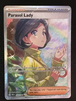 Pokemon TCG Parasol Lady - SV04: Paradox Rift 255/182 Special Illustration Rare - Image 1
