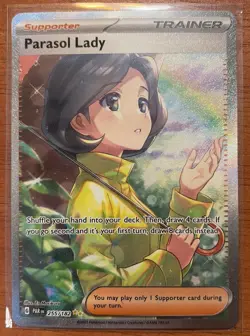 Parasol Lady 255/182SV04: Paradox Rift Holo Sir Pokemon TCG Card NM Condition - Image 1