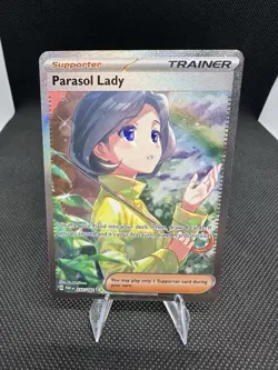 Parasol Lady 255/182 SV04: Paradox Rift Holo Pokemon Card - Image 1