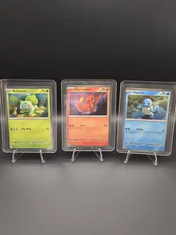 Bulbasaur Charmander Squirtle Black Star Promo Set 046 047 048 Pokemon - Image 1